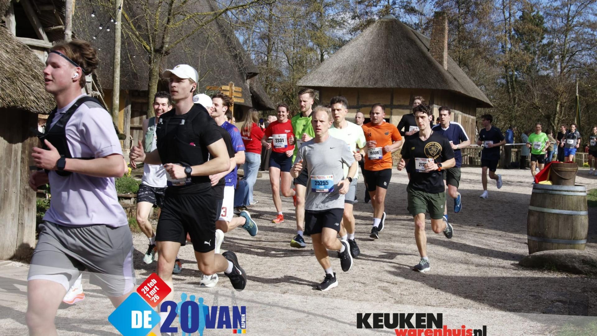 De 20 van Alphen dwars door Archeon 