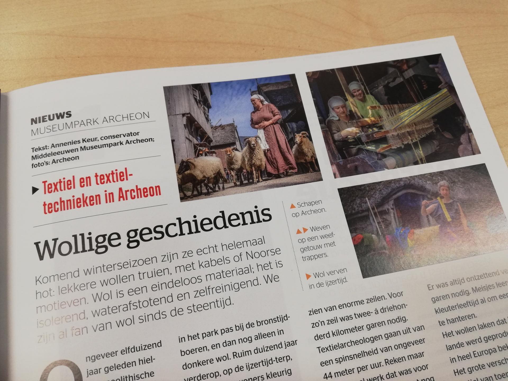 Archeologie Magazine: Wollige geschiedenis