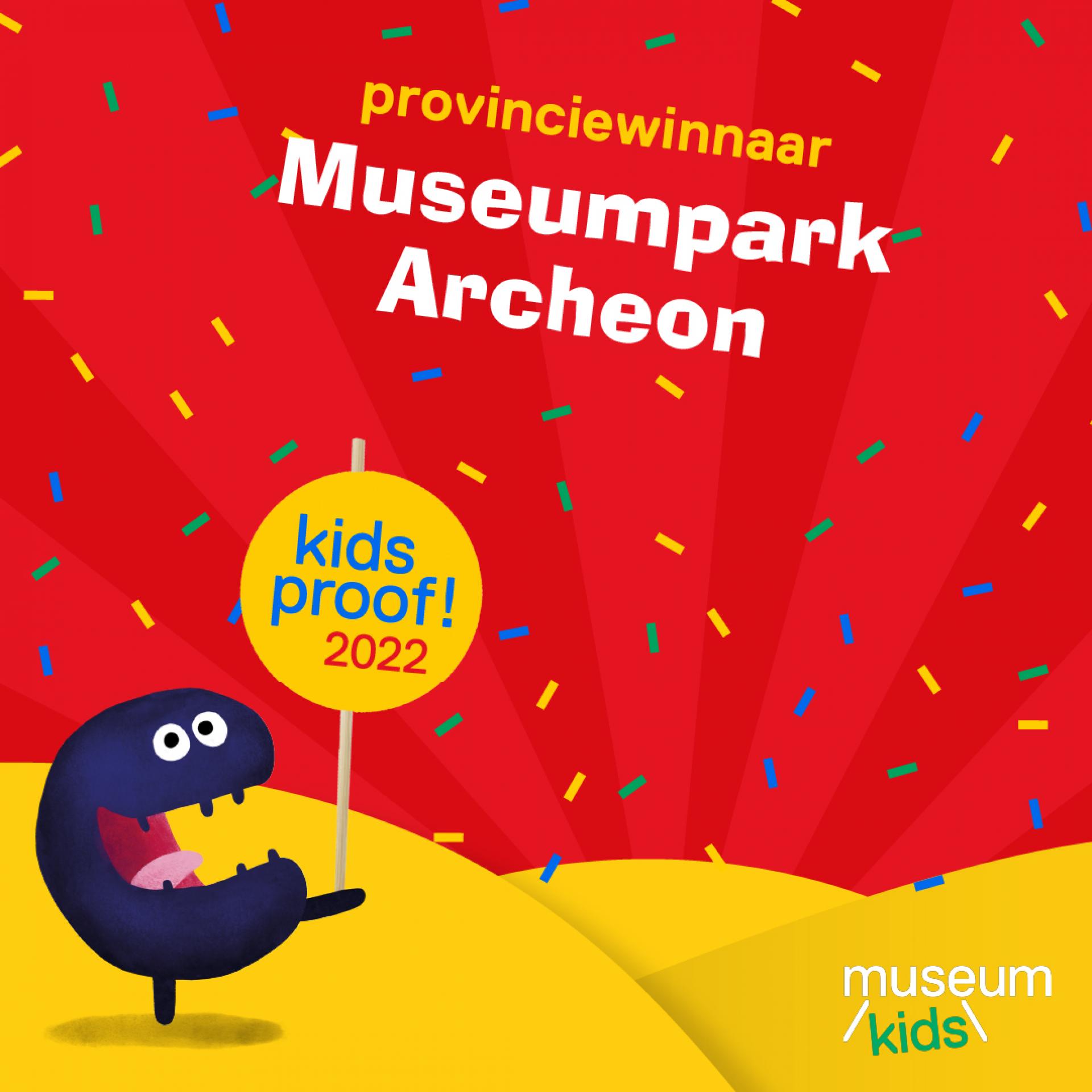 Museumpark Archeon is provincie winnaar Kidsproof museum 2022