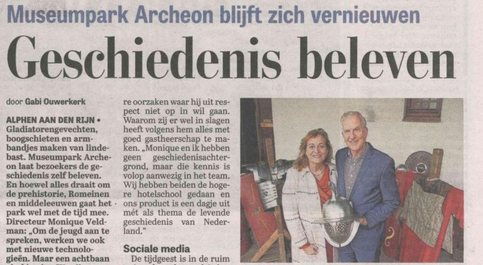 Archeon in de Telegraaf!