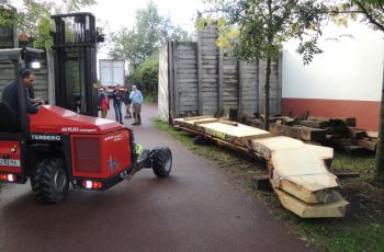 Mega plank gearriveerd voor Zwammerdam 2