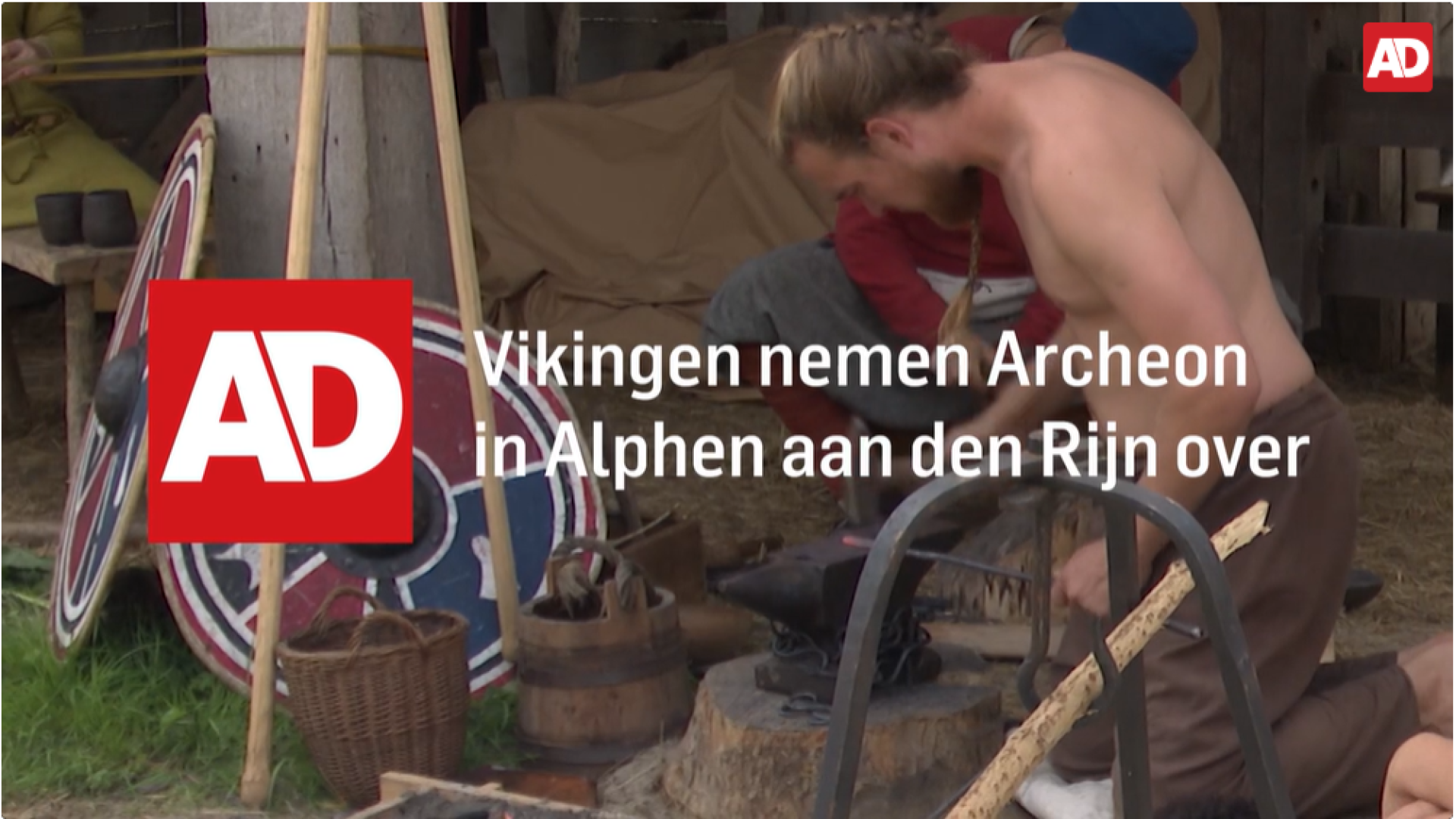 Vikingen nemen Alphen over; 'Leuk om levend museum te zijn