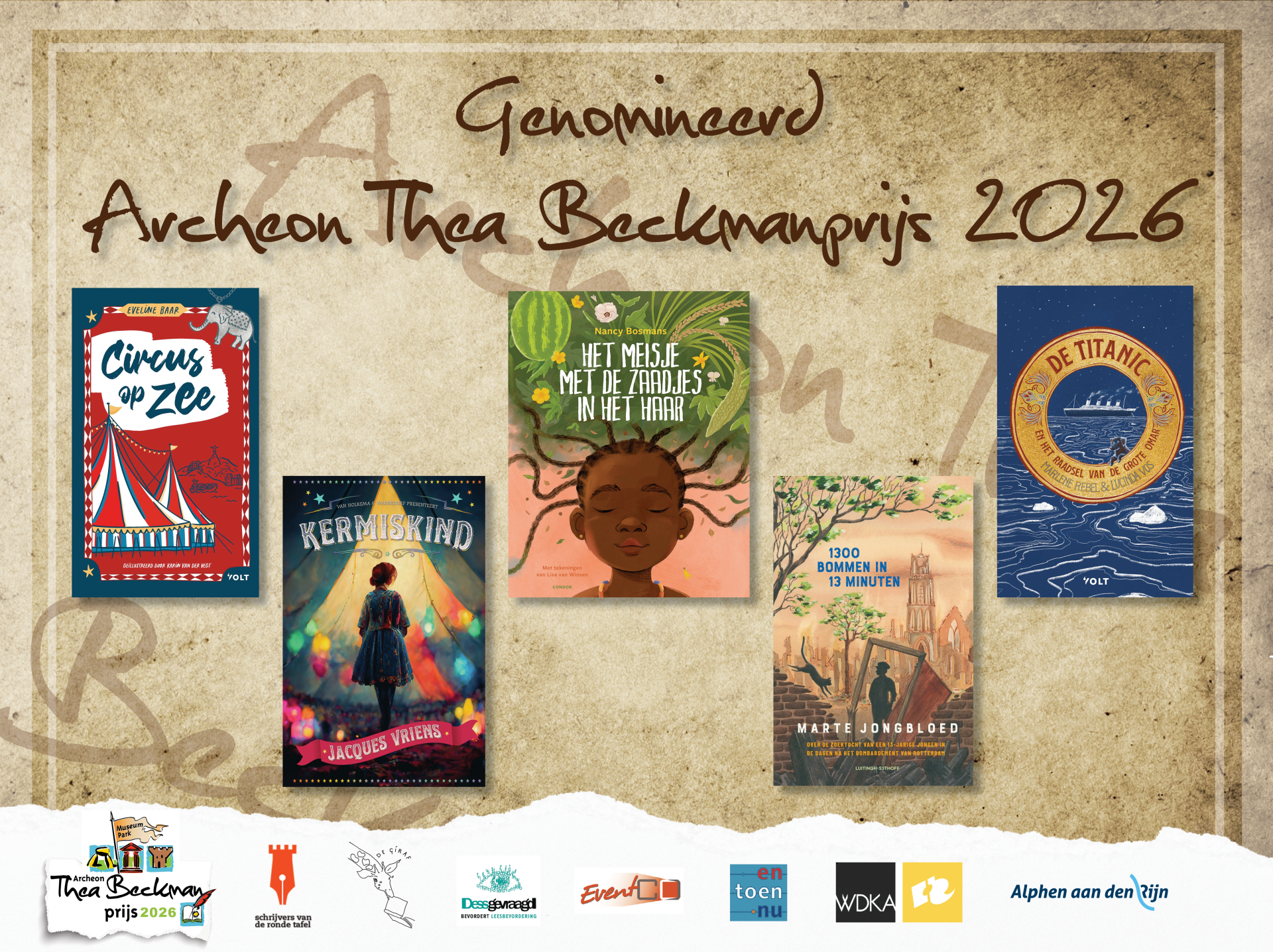 Shortlist Thea Beckmanprijs 2026