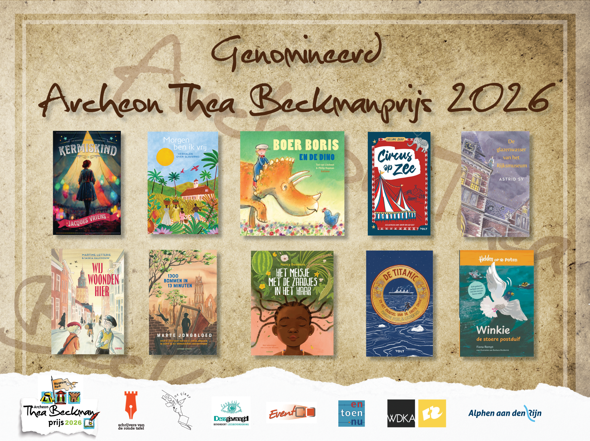 Longlist Thea Beckmanprijs 2026