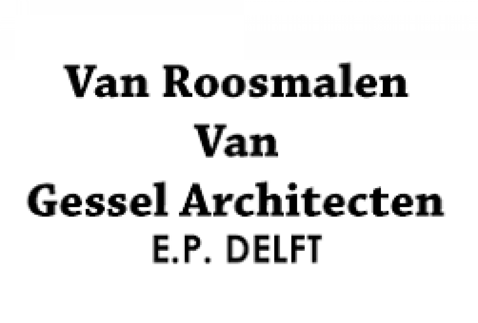 Logo Van Roosmalen van Gessel Architecten