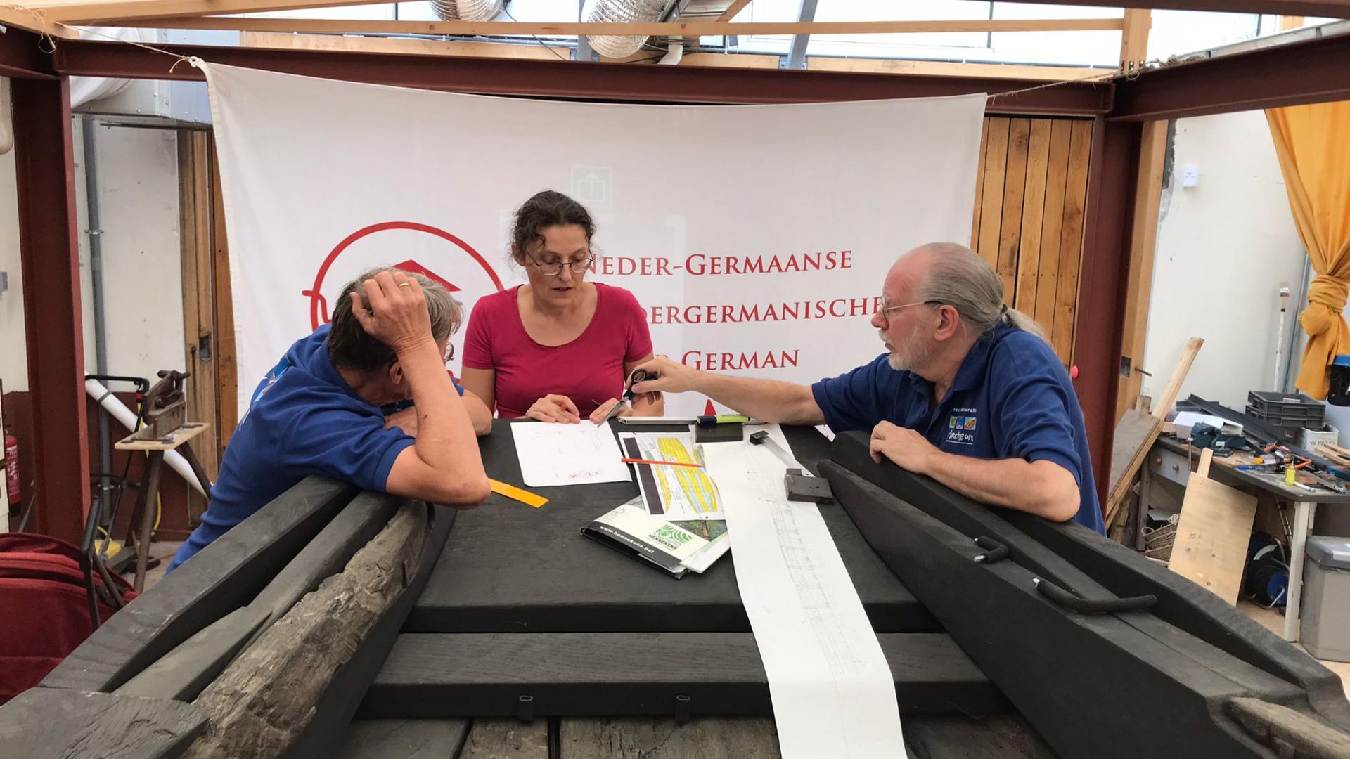 Verder op de werf