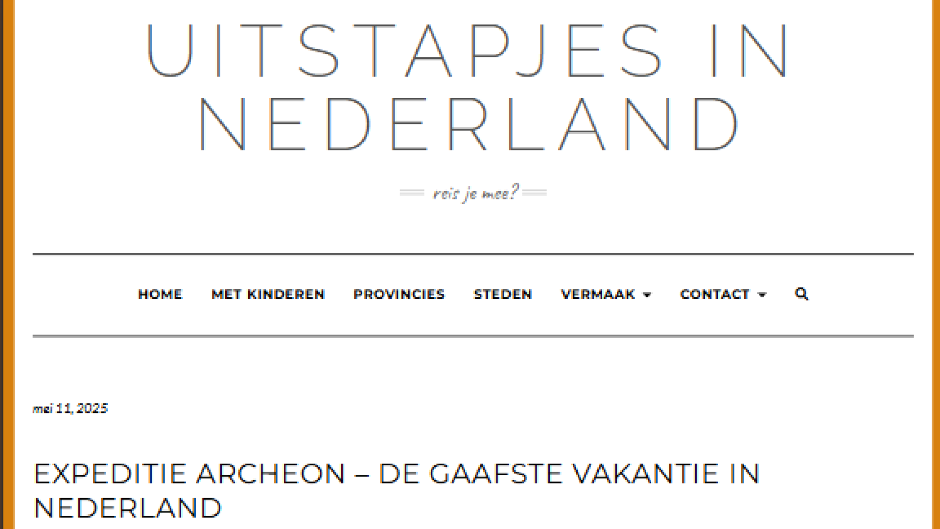 Blog - Uitstapjes In Nederland: Expeditie Archeon