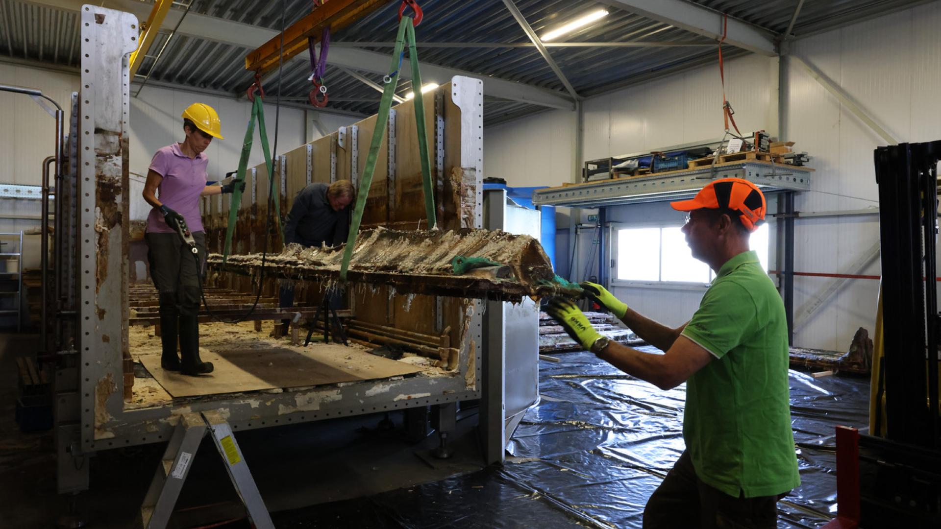 Update restauratie Zwammerdamschip in het AD