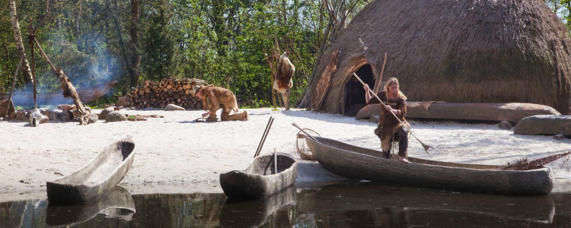 Kinderen breken hut af