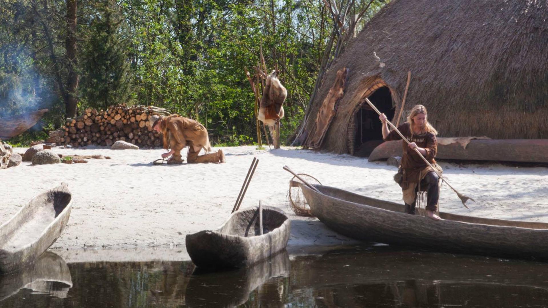 Kinderen breken hut af